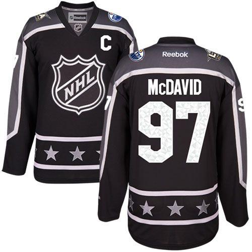 توز Oilers #97 Connor McDavid Black 2017 All-Star Pacific Division Women’s  Stitched NHL Jersey توز
