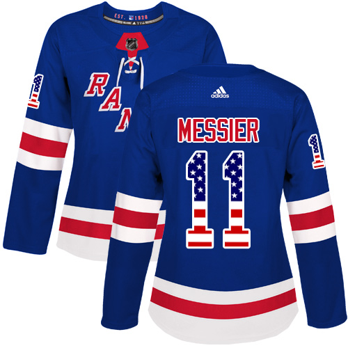 بطاقة الموظف Adidas New York Rangers #11 Mark Messier Green Salute to Service Women's Stitched NHL Jersey شمع تقويم الاسنان